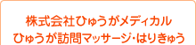 ひゅうが
ひゅうがメディカ ひゅうが訪問マッサージ・はりきゅう